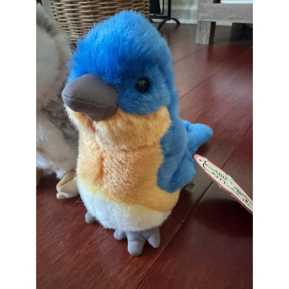 Cabin Critters Plush Bird Set Eastern Bluebird and Barn Owl Stuffed Animals 2002